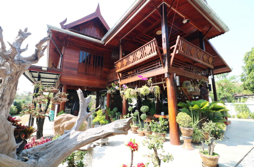 A Majestic Lanna Style 3 BRM, 3 BTH Home For Sale Set On 1 Rai, 25